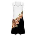 thumbnail image 5 of ICHUANYI Summer Sundress for Women Fashion Causal Loose Tshirt Dresses Floral Print Swing Beach Dress, 5 of 5