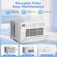 thumbnail image 6 of Window Air Conditioner 6000 BTU, Window AC Units up to 250 Sq.ft, Remote, 6 Modes, 24 Timer, 6 of 7