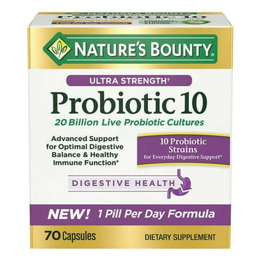 2 PACK | Nature's Bounty Ultra Strength Probiotic 10, 70 Capsules