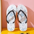 thumbnail image 2 of jiaxiM Flip Flops for Women Thong Sandals Elegant Memory Foam Slippers for Women Non- Wedge Sandals Woven Sole Orthofeet Shoes for Women, 2 of 7