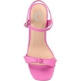 thumbnail image 3 of Journee Collection Womens Dianne Faux Leather Ankle Strap Slingback Sandals, 3 of 3