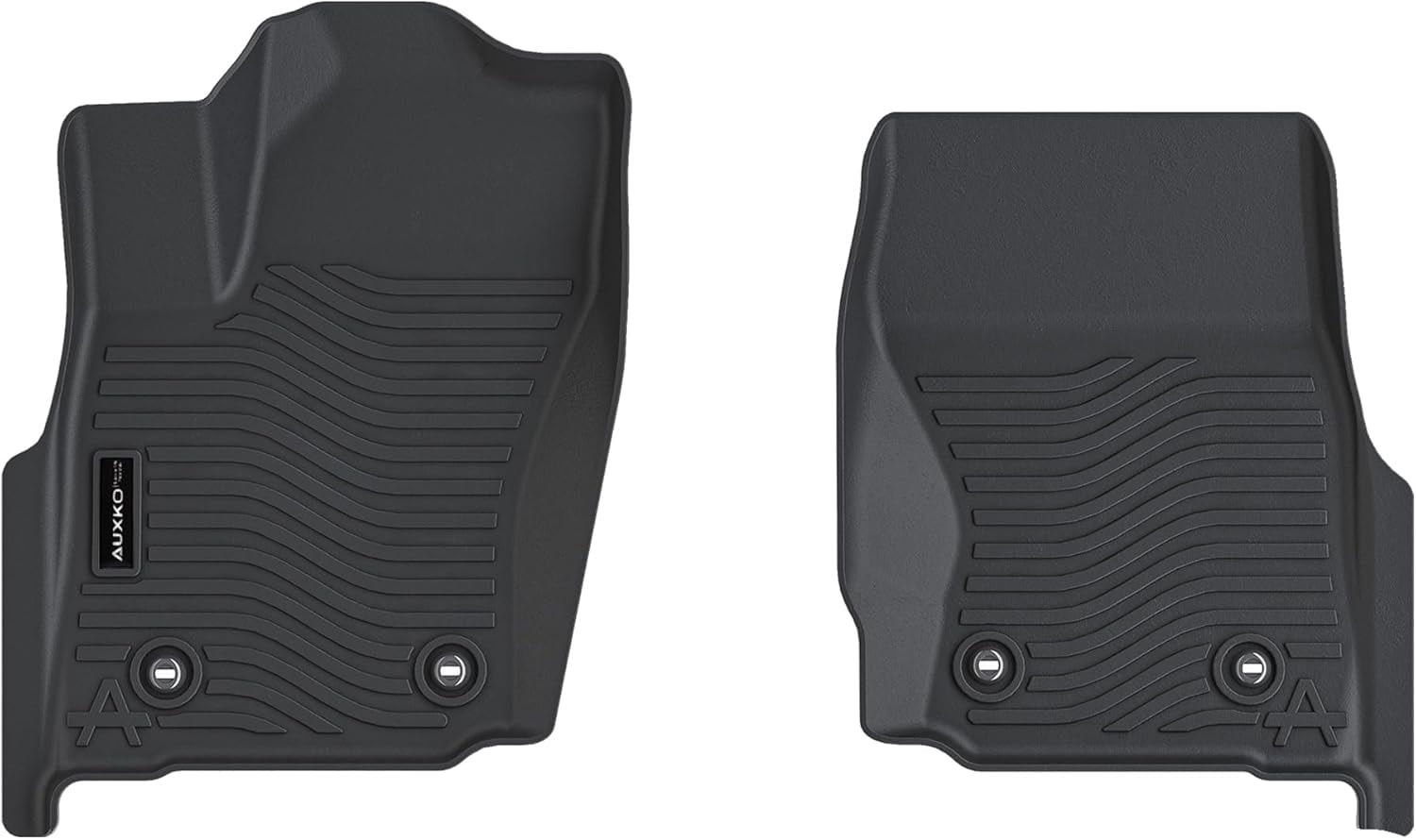 Auxko All Weather Floor Mats Fit for Toyota Tacoma 2024-2026 Double & Access Cab XtraCab Front Row Only for Automatic include Hybrid and Gas TPE Trunk Liner Tacoma Accessory Odorless Anti-Slip Black