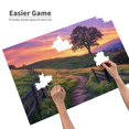 thumbnail image 4 of 1000 PCS 1000 Piece Wooden Puzzles Sunset Mountain Road Scenery,Stunning Artwork,Charm Scenery Photography,Modern Art Scenery Stress Relieving Puzzle 1000 Piece,Creative Activity Hobbies For Adults, 4 of 6