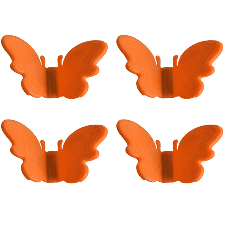 

Butterfly Oven Mitts Mini Silicone Oven Mitt Refrigerator Magnets Heat Resistant Gloves for All Pot Holders for Oven Air Fryer Pot Holders Orange