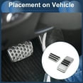 thumbnail image 3 of Accesorios Únicos 2 Pcs Almohadillas de Pedal Automático de Pie Cubiertas de Pedal Acelerador para Ford Mustang MACH-E 2021-2023 Acero Inoxidable Tono Plateado, 3 of 6