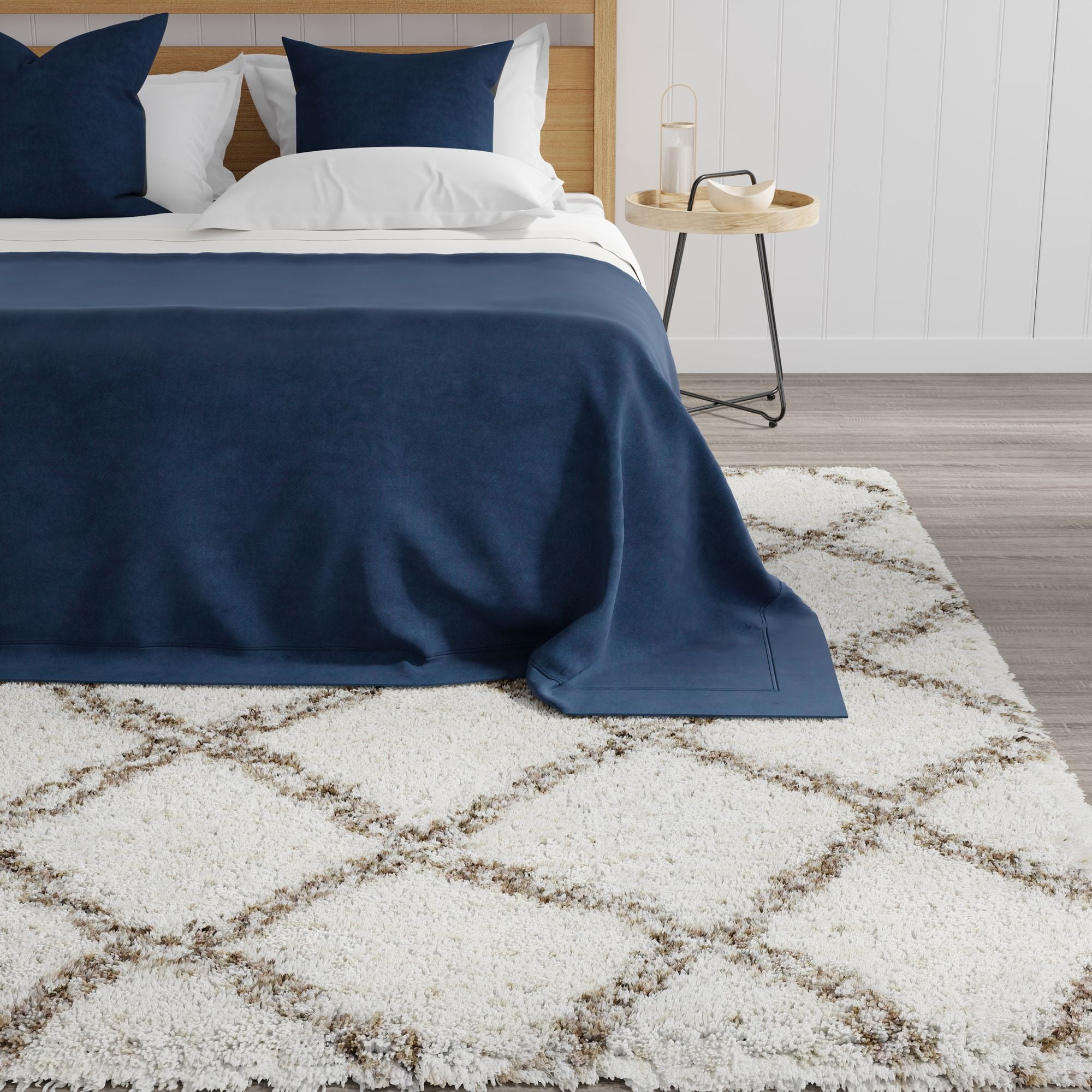 Mason Brooks Indigo Shag CG20A Transitional Geometric 2'6" X 8' Area Rug
