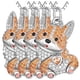 thumbnail image 1 of Colgantes con Dije de Mascotas High Monaco DogNeck09 4Pzas Corgi Plata/Naranja Metal, 1 of 4