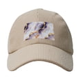 thumbnail image 4 of Baseball Cap Bent Eaves Design 6 Piece Cap Body Breathable Not Hot Plastic Cap Drag For Daily Travel Vacation Purple-White-Gold Marble Beige, 4 of 8