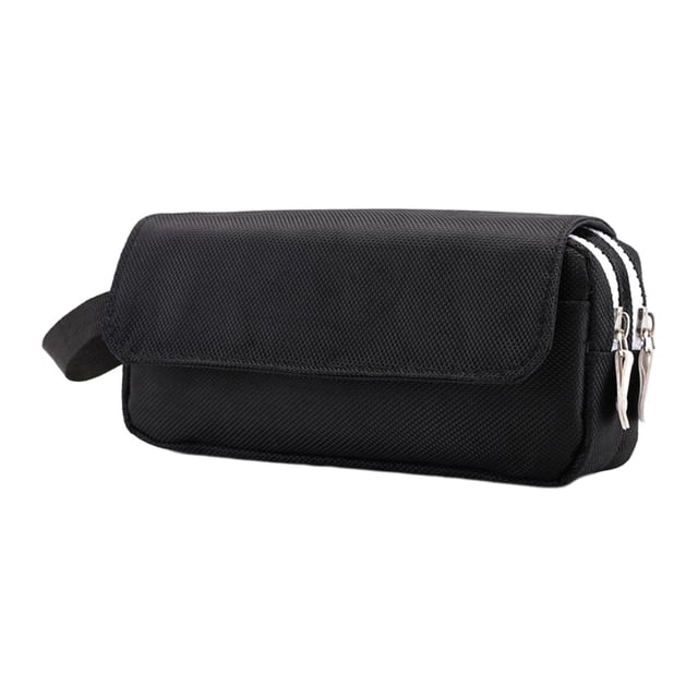 Bolsas de lápices de gran capacidad, bolsa de almacenamiento, soporte de papelería, colgante con cremallera, bolsa de lápiz de doble capa para