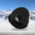 thumbnail image 4 of Gorros de Punto Cálidos de Invierno Sunnimix Térmicos de Felpa para Hombres Mujeres Esquí Negro Talla Única, 4 of 8