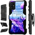 thumbnail image 1 of WORLD ACC LuxGuard Holster Case Compatible with Samsung Galaxy A71 4G Hybrid Phone Cover (Purple Space Whale), 1 of 1