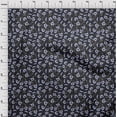 thumbnail image 4 of oneOone Tissu Popeline de Coton Bleu Floral Rétro Matériel de Robe Tissu Imprimé Tissu au Mètre 42 Pouces de Large, 4 of 5