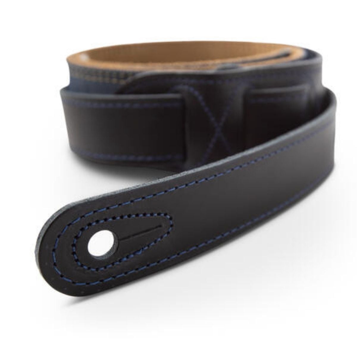 Taylor Blue Denim 2" Guitar Strap - Gold Logo