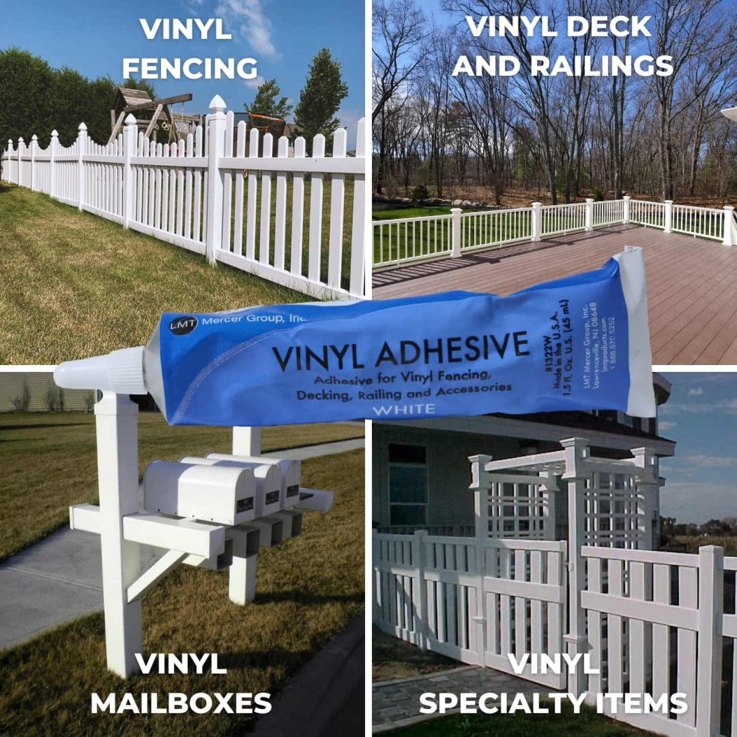 America’s Fence Store PVC Glue 1.5 Ounces Waterproof Adhesive for