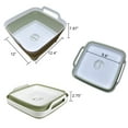 thumbnail image 3 of NexTone 9L (2.4Gal) Dish Basin Collapsible with Drain Plug Carry Handles,Kitchen Storage Tray Dish Wash Basin, Portable Dish Tub, Foldable Dishpan for Camping,RV,Gray, 3 of 7