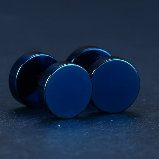 Unisex Stainless Steel Ear Stud Earring Titanium ear stud Dumbbell High Polished Ear Piercing Punk Style