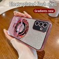 thumbnail image 3 of Gradient Glitter CD Ring Holder Phone Case For Samsung Galaxy A05 A15 A25 A35 A55 A05S A04S A14 A24 A34 A54 5G A73 A53 A33 Cover, 3 of 5