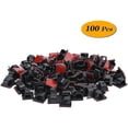thumbnail image 4 of 100pcs Self Adhesive Cable Management Clips, Cable Organizers Sticky Wire Clips, 4 of 4