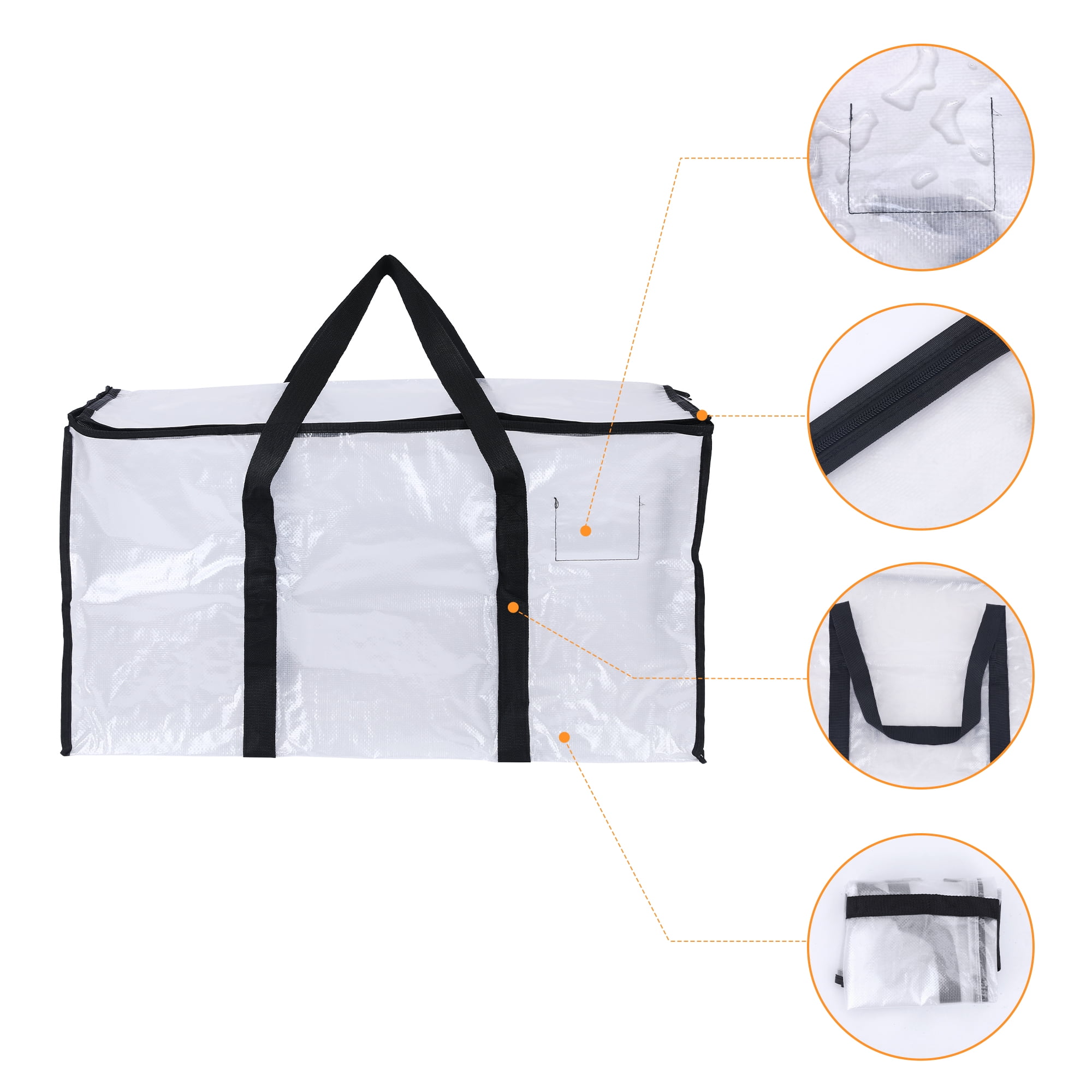 Unique Bargains 1 Pack Clothes Storage Foldable Storage Bags for Closet Organizers Black