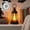 A, variant on Deeceymbur Hexagonal Led Lantern Vintage Electronic Candle Light with Pumpkin Witch Castle Silhouettes Battery Operated Hanging Tabletop Decor