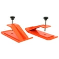 thumbnail image 3 of Kojem 2PCS Tractor Bucket Ski Edge Tamer Skid Protector Snow Leaf Removal Orange, 3 of 9