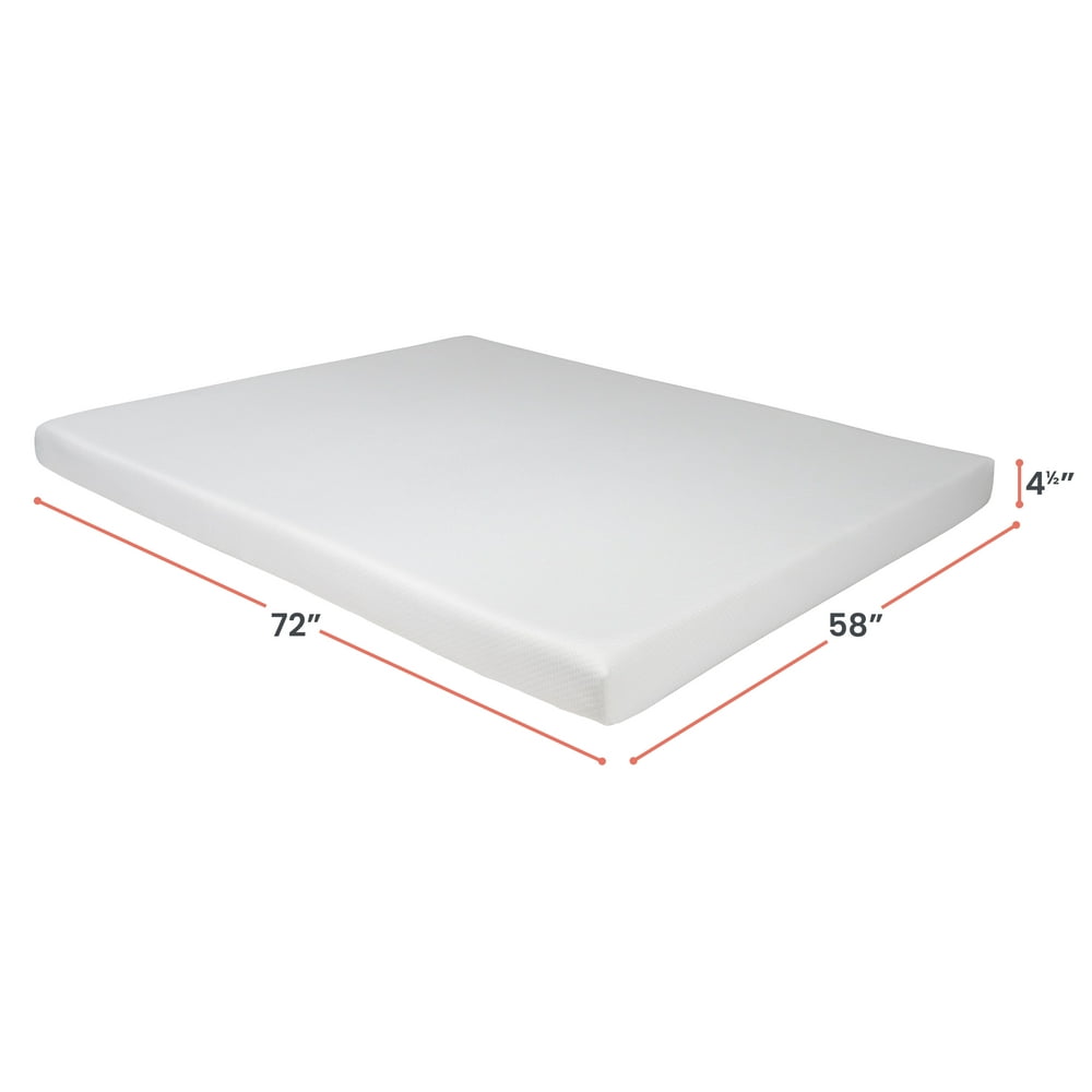 Milliard 4.5-Inch Memory Foam Replacement Mattress for Queen Size ...