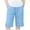 Light Blue, variant on Boys Girls School Uniform Shorts Cotton Linen Dress Shorts Elastic Waist Straight Leg Casual Uniforms Shorts with Pockets