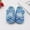 Blue, variant on Zecgelong Baby Bow Girls Soft Sole Prewalker Warm Casual Flats Shoes Organic cotton soft sole baby sneakers Size 6-9 Months