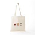 thumbnail image 5 of CafePress - Peace Love & Tennis Tote Bag - Unisex Canvas Tote Bag, Beige, 1-Piece, 5 of 6