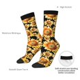 thumbnail image 4 of KLL Sunflowers 1 Print Cool Socks Men's Women's Crew Socks Funny Crazy Novelty Stockings, 4 of 6