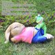 thumbnail image 4 of Linda Estatua de Conejo, Resina Vintage de Figuras de Conejo que Dura Al Aire Libre para la Decoración del Hogar, 4 of 7