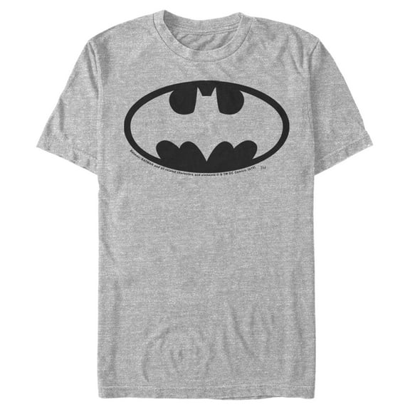 Men's Batman Dark Night Logo  Graphic Tee Athletic Heather Medium