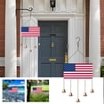 thumbnail image 2 of Chmadoxn American Flag Wind Chime, Patriotic Wind Chime, Wreath Memorial Wind Chimes Hanging Ornament for USA Independence Day 4th of July Garden Lawn Yard Decorations, 2 of 9
