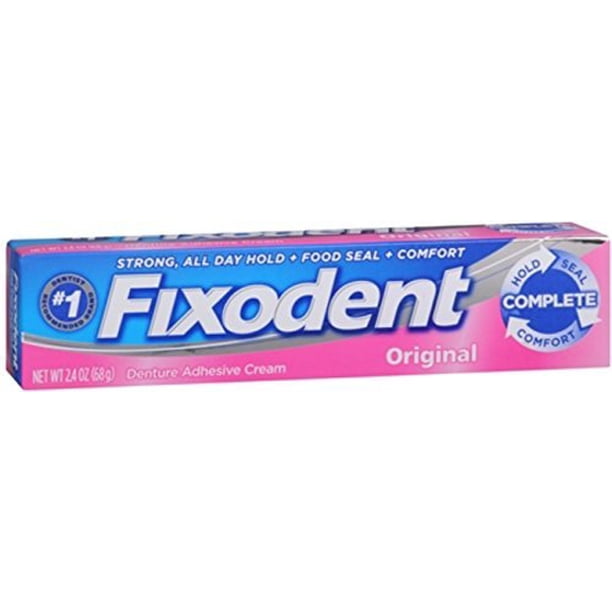 Fixodent Denture Adhesive Cream, Original, 2.4 oz.
