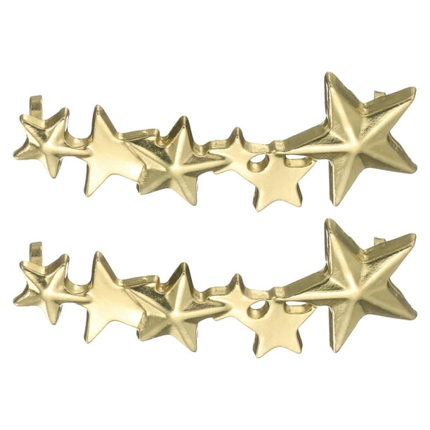 2 Pcs Encanto para Cordones para Zapatillas, Broches Decorativos para Cordones para Zapatos Casual de Mujeres, Dorado (Forma de Estrella)