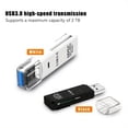 thumbnail image 3 of Robusto lector de tarjetas Micro SD USB 3,0 2,0 2 en 1, transmisión de datos de alta velocidad, compatibilidad de hasta 5Gbps, múltiples para cámara de PC, 3 of 5
