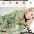 thumbnail image 3 of HENGT Floral Blanket Gifts for Boys Girls, Farm Animals Throw Blanket Gifts for Adults Decor Cute Plush Soft Lightweight Flannel Flower Green Blankets for Sofa Bed Couch, 3 of 6