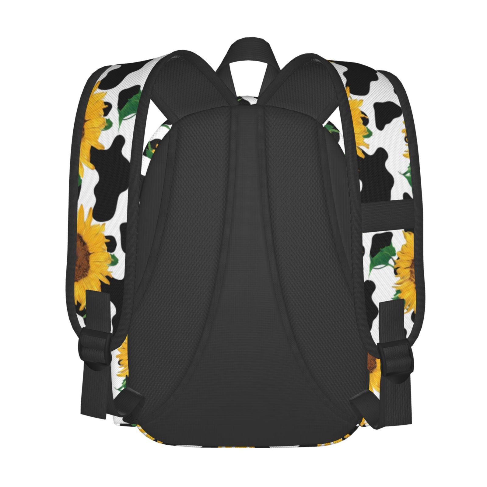 Rateoe Cute Cow Print Sunflower B Pattern Student Backpack,Backpack for School,Lightweight Bag,Travel Backpack,Outdoor Backpack,Large Capacity Backpack