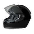 thumbnail image 3 of FUEL Adult Full-Face Motorcycle Helmet DOT Approved Gloss Black, Large, 3 of 13