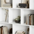 thumbnail image 6 of FANRAL 10-Cube Open Bookcase, 38" Tall Multi-Functional Storage Organizer with Reinforced Anti-Tipping Structure, Modern Display Shelf for Home Office Entryway,White Bookcase, 6 of 7
