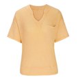 thumbnail image 4 of Birdeem Mode Décontractée Printemps et Été Manches Courtes Blouses & Chemises Col en V pour Femmes, 4 of 12