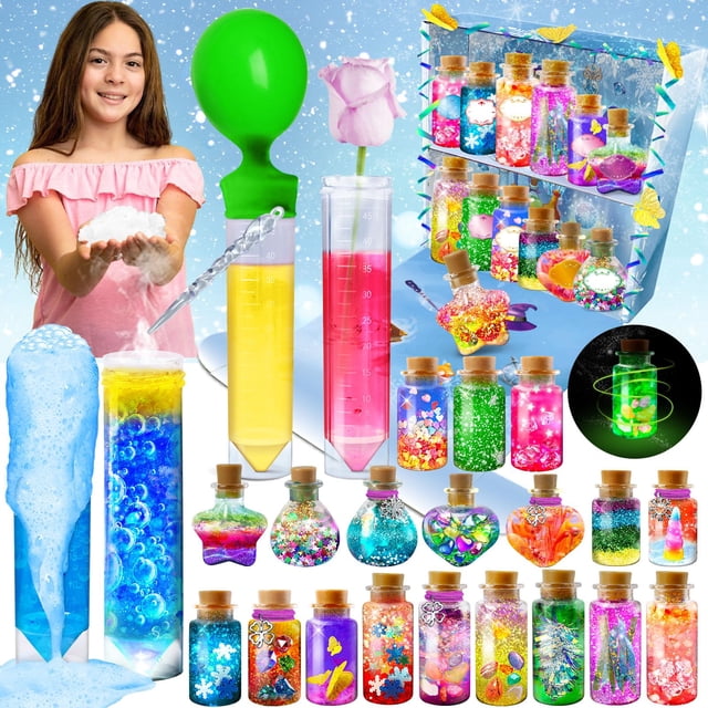 Kit de pociones JOPSHEEN para hacer pociones, juego de manualidades para niños, 20 botellas