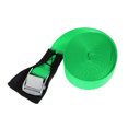 thumbnail image 1 of 1 Pieza de Correa de Remolques Portaequipajes para Kayak Canoa Amarrar Hebilla de Liberación Rápida Hecho de Poliéster de Resistencia Verde Cola Correa de sujeción para portaequipajes de techo, 1 of 6