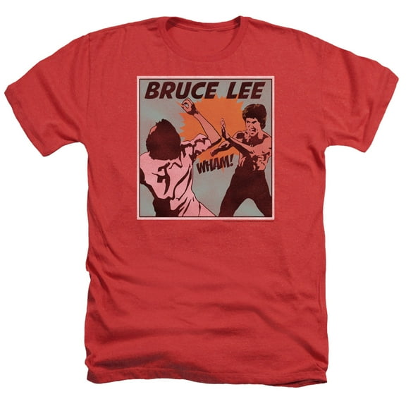 Bruce Lee - Comic Panel - Heather Short Sleeve Shirt - X-Large