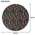 thumbnail image 6 of Dark Christmas Tree and Gift Pattern Round Tablecloth 60"x60",Wrinkle Wipeable Table Cloth for Kitchen Dining Room Picnic Patio Party, 6 of 6