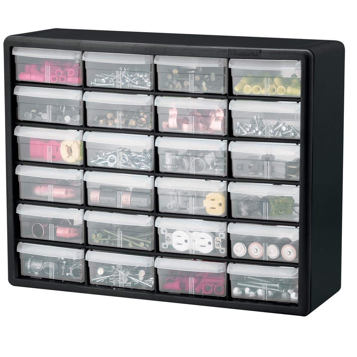 Akro-Mils 10124 24 Drawer Plastic Parts Storage Hardware and Craft Cabinet 2... 