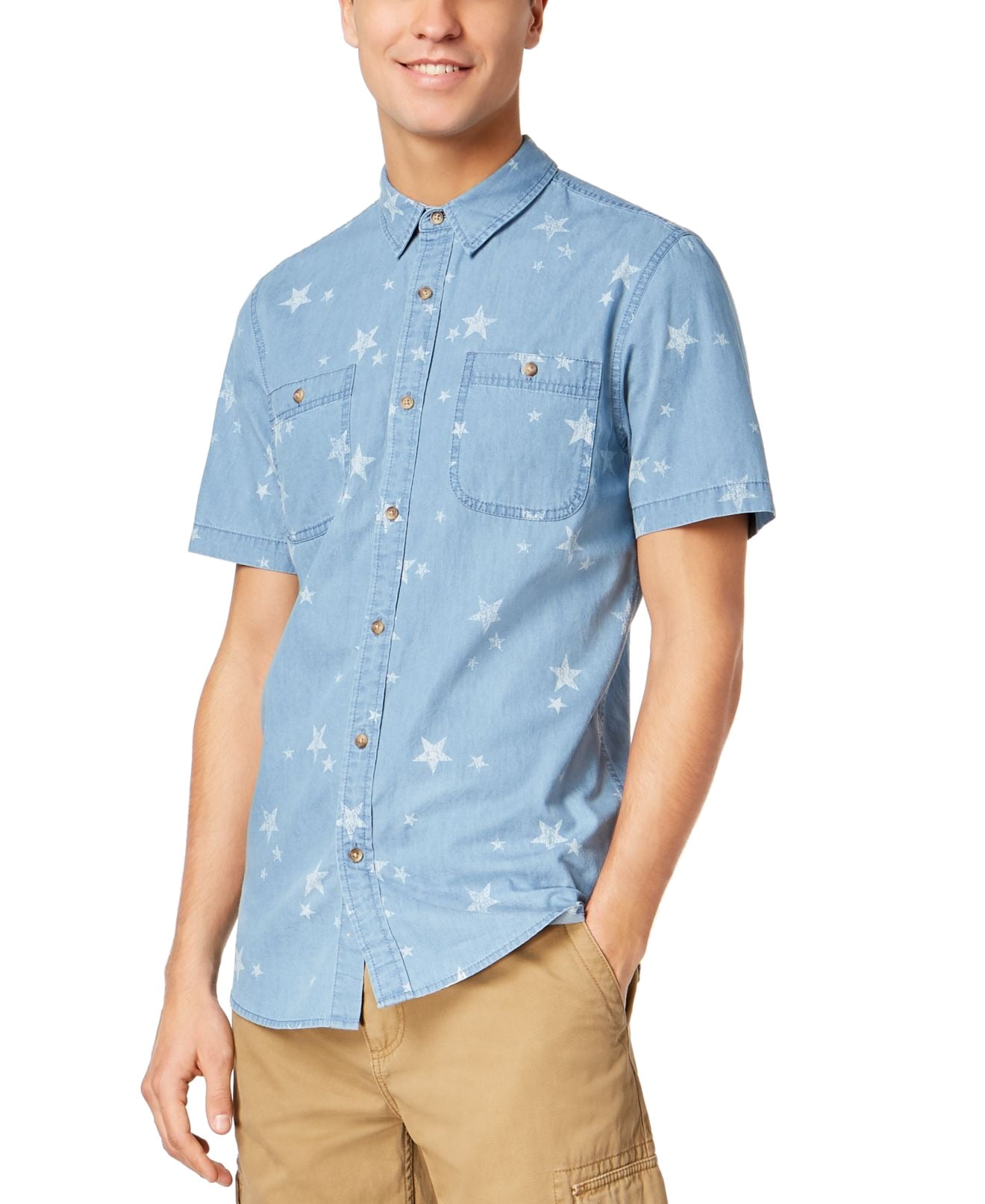 walmart button down shirt mens