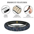 thumbnail image 6 of Daiia Colorful Flowers Steering Wheel Cover Auto Steering Wheel Covers Breathable Anti-Slip Steering Wheels Car Interior Decor Accessories for Men Women Universal 15 Inch, 6 of 8