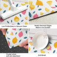 thumbnail image 3 of Yellow Pink Lemon Fruit Leaves White Pattern Kitchen Rug Mat,Kitchen Runner Rugs Non Skid Washable,Decorative Kitchen Floor Mats for Kitchen,Sink,Laundry,17"X47", 3 of 5