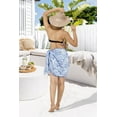 thumbnail image 3 of HAPPY BAY Women's Pareo Beach Wrap Swimsuit Bikini Sarong One Size Lapis, Geometric, 3 of 4